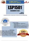 LSP1501 Assignment 8 (COMPLETE QUESTIONS & ANSWERS) 2024