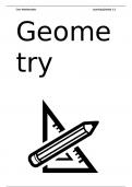 Geometry notes for Primary PGCE