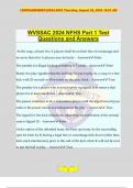 WVSSAC 2024 NFHS Part 1 Test Questions and Answers