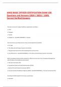 IAHSS BASIC OFFICER CERTIFICATION EXAM 100  Questions and Answers (2024 / 2025) | Verified Answers Graded A+