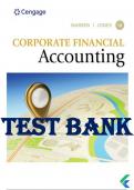 Test Bank - Corporate Financial Accounting, 16th Edition by Carl S. Warren Jeff Jones