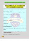 WIS2552 EXAM 1 UF STUDY GUIDE WITH COMPLETE SOLUTIONS