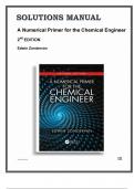 Solutions Manual For A Numerical Primer for the Chemical Engineer, 2nd Edition, Edwin Zondervan, 9781032090221