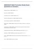 ISEE/SSAT Math Formulas Study Exam Questions & Answers.