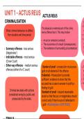 Criminal law - Homicide and Gross Negligence summary sheets