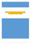 NETA EXAM 2024/2025 WITH 100% ACCURATE SOLUTIONS