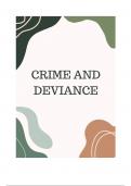 Sociology AQA Crime and Deviance notes 