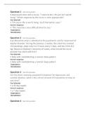 Exam (elaborations) NUR 1102 Passpoint-Mood, adjustment and dementia disorders Chamberlain College of Nursing (NUR 1102 Passpoint-Mood, adjustment and dementia disorders Chamberlain College of Nursing)