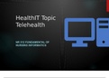 NR 512 Fundamental of Nursing Informatics-HealthIT TopicTelehealth ( powerpoint )