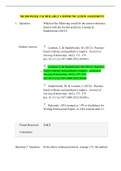 NR 500 WEEK 2 SCHOLARLY COMMUNICATION ASSESMENT / NR500 WEEK 2 SCHOLARLY COMMUNICATION ASSESMENT: LATEST,CHAMBERLAIN COLLEGE OF NURSING