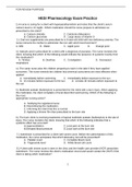 NRSG 101 HESI-Pharmacology-Exam-Practice Already graded A