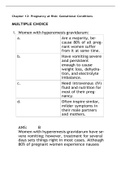 ATI Chapter 12 Pregnancy at Risk Gestational Conditions (Latest 2021) Correct Study Guide, Download to Score A