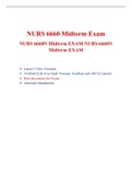 NURS 6660N MidTerm Answer (2 Versions), Verified And Correct Answers