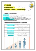 Assignment 1 and Summary for PYC2602