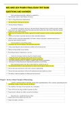 NSG 6005 QUESTION BANK FOR WEEK 1 TO WEEK 10 QUIZ, MIDTERM, AND FINAL EXAM / NSG6005 CHAPTER 1 TO CHAPTER 53 TEST QUESTION BANK (LATEST, 2020) :SOUTH UNIVERSITY (CHAPTER 1 TO 53)