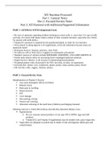 ATI Nutrition Proctored Part 1: General Notes Part 2: Focused Review Notes Part 3: ATI Rational with Supported Information 100% complete