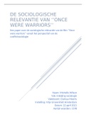 Paper ''Once Were Warriors'' voor ''inleiding sociologie'' VU 2020/2021 (Criminologie eerste jaar - Vrije Universiteit Amsterdam)