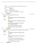 MA 279/ BSC2347 - Human Anatomy and Physiology II: Modules 1 to Module 7 Quiz. Questions & Answers.