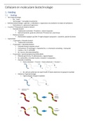 Samenvatting Cellulaire & Moleculaire biotechnologie