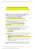 Versions of ATI comprehensive exam( latest bundle)