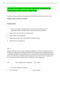 Test Bank For Essentials of Nursing Leadership & Management 3rd (third) Edition by Kelly, Patricia, Tazbir, Janice  FREQUENTLY TESTED EXAM QUESTIONS AND ANSWERS SOLVED SOLUTION 