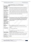 NR 439 Week 3 Assignment; Problem-PICOT-Evidence Search (PPE) Worksheet.