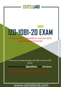 New CertsLand Oracle 1Z0-1081-20 Exam Dumps | Real 1Z0-1081-20 PDF Questions