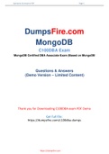 100% Sucess Guaranted in MongoDB C100DBA Dumps -  C100DBA PDF Questions