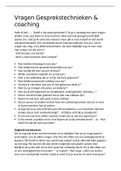 Gesprekstechnieken & coaching: anamnese 