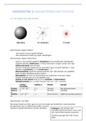 Samenvatting scheikunde H2: Bouwstenen van stoffen