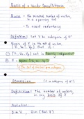 MAM2000W: 2LA Basis of a Vector Space/Subspace