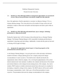 Healthcare Management Capstone task1.docx    Healthcare Management Capstone Western Governor University   A 1.     Identify one of the following healthcare management opportunities you encountered in one of the previous performance assessments completed i