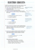 Grade 12 IEB: Electric Circuits Chapter 