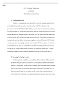 TechFite Case study.docx  C850  C850 - Emerging Technologies  Case Study  Western Governors University   A.  Organizational Need  TechFite is a company that makes medical devices for the aerospace industry. They are located in Houston, Texas, and are curr