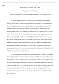 Performance Assessment Task 1 Second Revision.docx  D167  Performance Assessment Task 1: D167  Western Governors University  Educational Psychology and Human Development of Children and Adolescents-D167  A1. The elementary school video I watched was calle