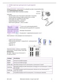 Samenvatting Moleculaire Genetica van gen naar eiwit