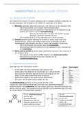 Samenvatting scheikunde H3: Moleculaire stoffen