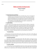 ET450  WalkW2Assignment.docx  ET450  Multi-Axel Solar Tracking System  Project Proposal  ET450 Capstone  1.  Problem Background and definition:  Solar panels are becoming a major source of renewable energy. The use of solar panels in residential locations