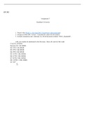 ET332   W5Assignment.docx    ET 332  Assignment 5  Grantham University   1.  Watch video Week 5 “ Op Amp DAC Circuit(view video transcript)  2.  Design an 8-Bit DAC Circuit “ Calculate the values for all resistors  3.  Include calculations and  schematic 