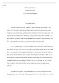 CJ409   Week3Assignment  .docx  CJ 409  Professional Conduct Grantham University  CJ 409 Police Administration   Professional Conduct  New officers should always be reminded of what is important, not what used to be a certain way. They need to know that a