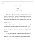 CJ402   WK1Assignment2.docx   CJ 402                 WK1Assignment2    CJ 402  Grantham University  On December 26, 1996, six-year-old JonBenet Ramsey was found murdered in the home she shared with her parents. Initially, she was reported kidnapped, but u