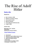 WWII including Hitlers rise to power