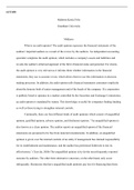 ACC450   W4Midterm.docx  ACC450  Midterm Kenia Felix Grantham University  Midterm  What is an audit opinion? The audit opinion expresses the financial statements of the auditors' impartial auditors as a result of the review by the auditors. An independ