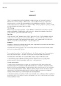 PRJ656   W5Group.docx  PRJ 656  Group 1  Assignment 2  Theres no communication without someone to send a message and someone to receive it. Whether its a lecturer orating to their students or an individual making eye contact with someone across a crowded 