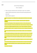 IS649     w2assignment.docx  IS649  Info Tech Project Management  Week 2 Assignment  1.   What are the project characteristics that would require an agile versus a predictive approach? (Describe characteristics of projects that require and agile approach 