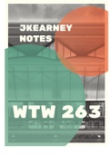 WTW 263 Lecture Notes