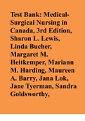 Test Bank: MedicalSurgical Nursing in Canada, 3rd Edition, Sharon L. Lewis, Linda Bucher, Margaret M. Heitkemper, Mariann M. Harding, Maureen A. Barry, Jana Lok, Jane Tyerman, Sandra Goldsworthy,