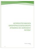 Samenvatting GGZ 2V verlenen van zorg op maat: Gesprekstechnieken, groepsprocessen, groepsdynamica en de agressieve patiënt