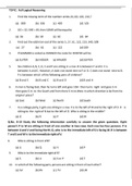 Ca foundation mathematics logical reasoning model test