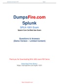 New and Recently Updated Splunk SPLK-1001 Dumps [2021]